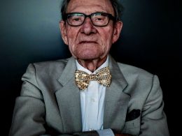 man wearing grey blazer