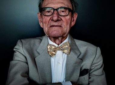 man wearing grey blazer